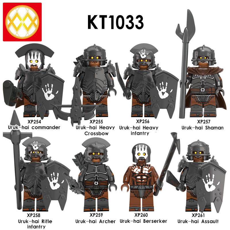 KT1033 The Lord of the Rings Uruk-hai Commander Uruk-hai Heavy Crossbow Uruk-hai Heavy Infantry Uruk-hai Shaman Uruk-hai Rifle Infantry Uruk-hai Arche