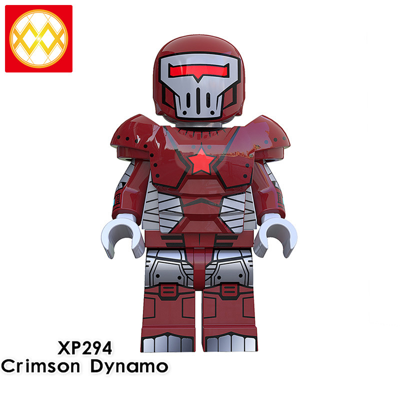 KT1038 Super Hero Black Widow Taskmaster Crimson Dynamo Red Guardian Captain America Building Blocks Kids Toys