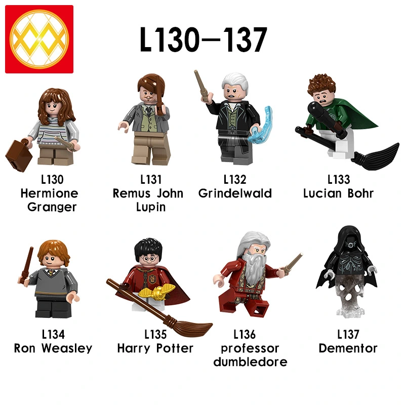 L130-137 Hermione Granger Remus John Lupin Grindelwald Lucian Bohr Ron Weasley Harry Potter Professor Dumbledore Dementor Building Blocks Kids Toys