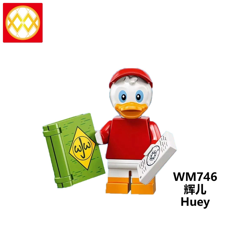WM6066 Cartoon Movie Series Louie Dewey Mickey Minnie Huey McDuck Daisy Little Fairy Building Blocks Gift Toys For Kids
