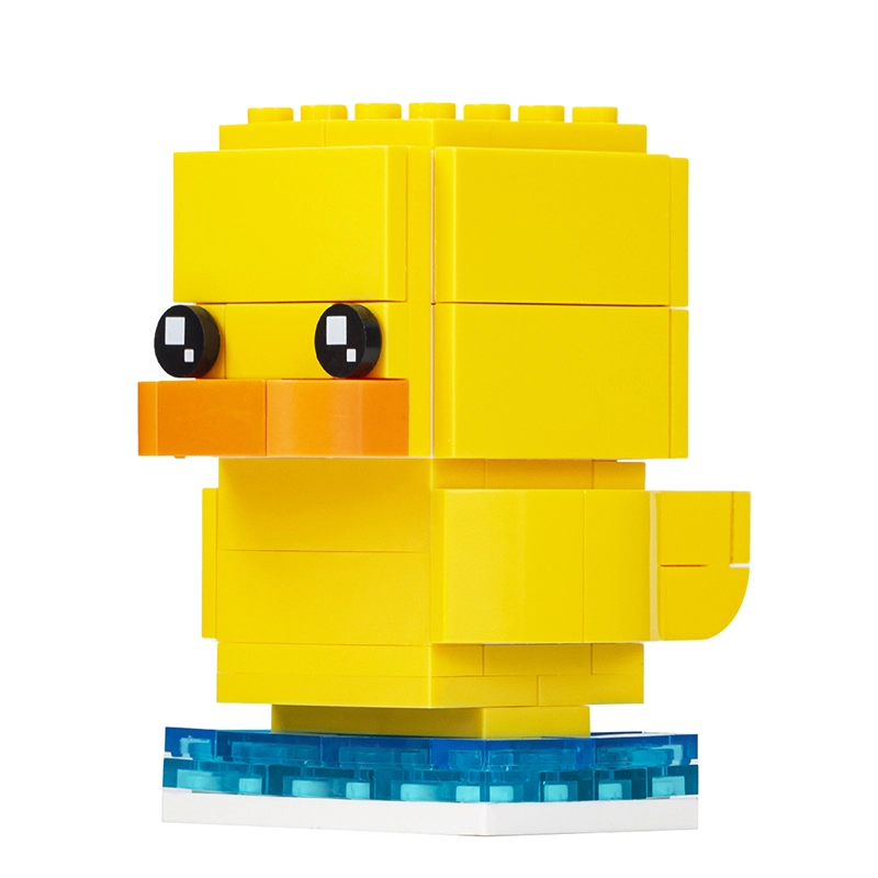 MOC1029 Innovative Series Square-headed Little Yellow Duck DIY Model Building Blocks Children's Toys