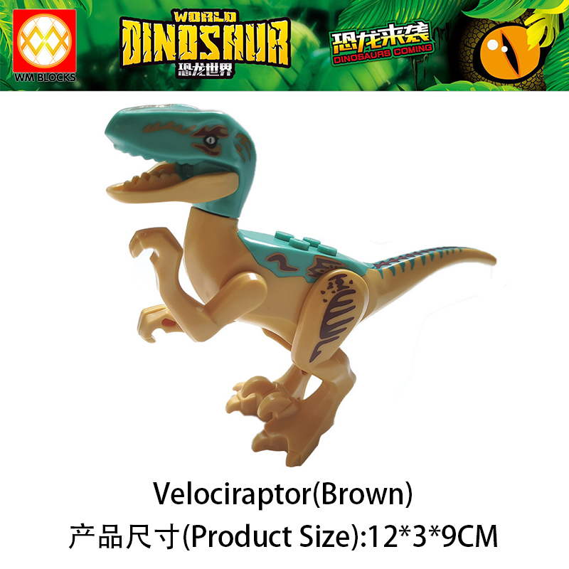 Mini Action Figure Small Dilophosaurus Velociraptor Pteranodon Stygimoloch Building Blocks Education Scale Animal Dinosaur Toys