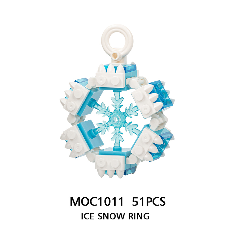MOC1011 City Series Snowflake Building Blocks Bricks Kids Toys for Children Gift MOC Parts