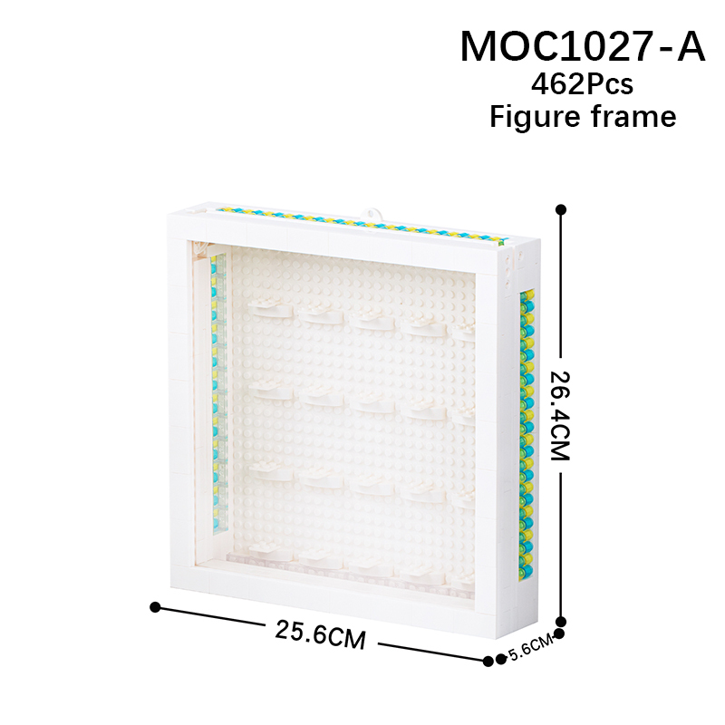 MOC 1027 Minifigure Storage Box Photo Frame Model Storage Box Educational Toys Compatible With Small Particles Building Blocks Kids Toys