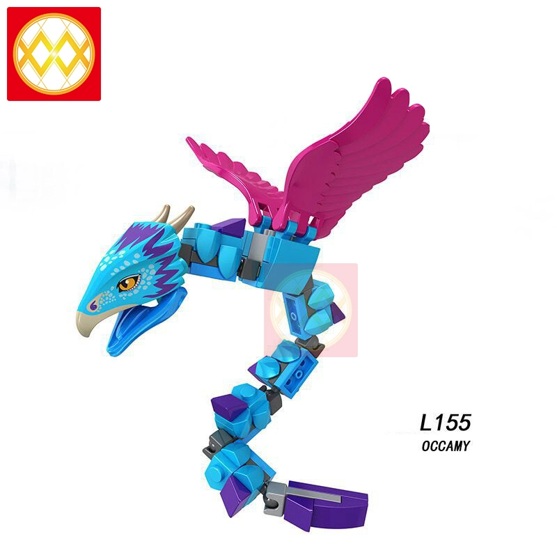 WM Harry Potter Series Thunderbird Night Skies Aragok Basilisk Poison Horn Beasts Birds and snakes Hungarian Tree Bees Assembled Toy Blocks For Childr