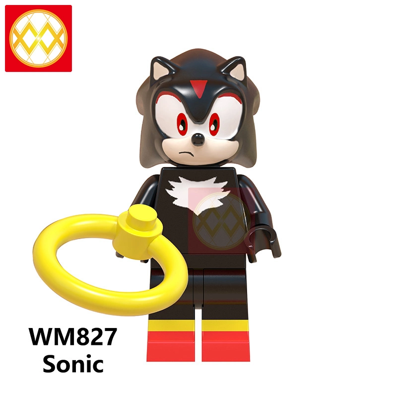 WM6043 Super Sonic Shadow Anime Movie Sonic Knuckles Action Pop Figures Doll Building Blocks Christmas Gift Toys For Children