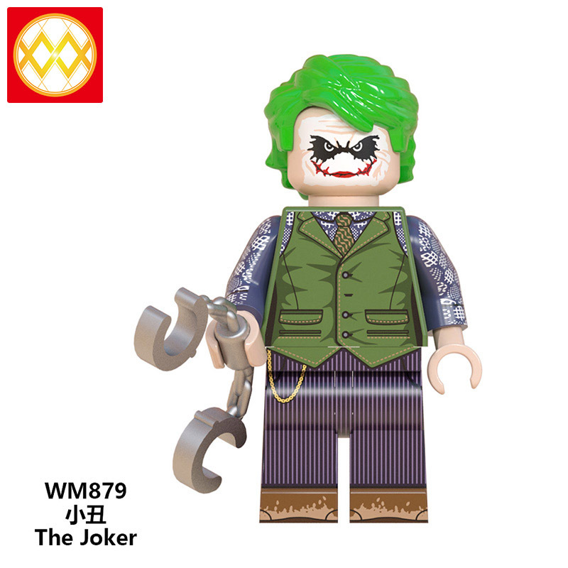 WM6080 The Joker Kerr Joker 2019 DC Heroes Harley Quinn Supervillains Action Figure Building Block game Toys