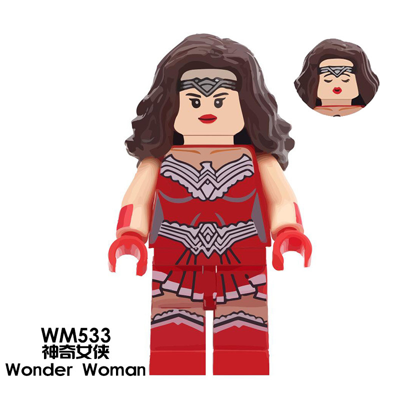 WM533 WM534 DC Movie Wonder Woman Action Figure Building Blocks Kids Toys