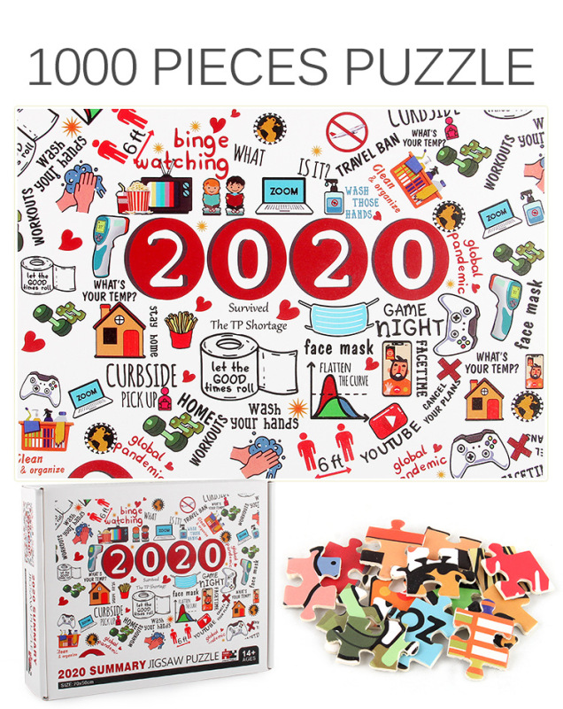 Hot Sale New Amazon 1000 Pieces Puzzle Epidemic  Puzzle 2020 Commemorative Edition