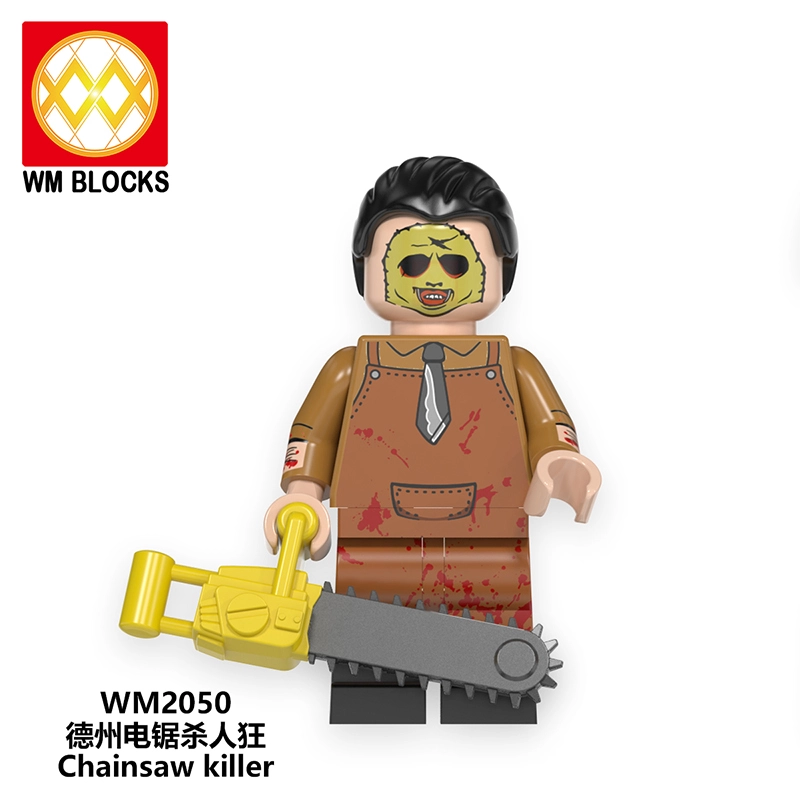 WM6101 Halloween Horror Mini Action Figures Chainsaw Killer Sam Jason Elvira Pyramid Head Building Blocks Gift Toys For Children