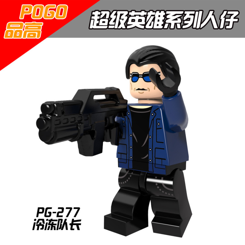 PG8079 Movie Super Hero Elektra White Canary Firestorm Captain Cold Green Lantern Superboy Black Arrow Booster Gold Action Figure Building Blocks Kids