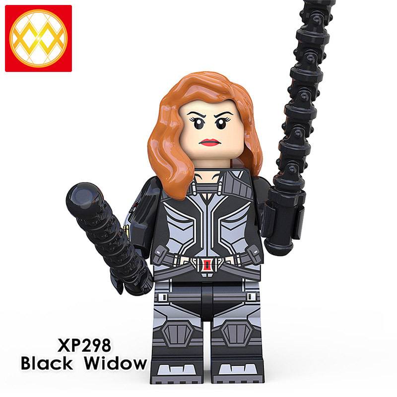 KT1038 Super Hero Black Widow Taskmaster Crimson Dynamo Red Guardian Captain America Building Blocks Kids Toys