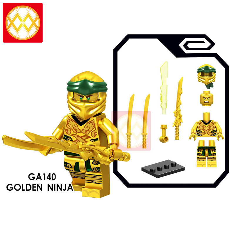 GA137-142 COLE PYTHOR YANG GOLDEN NINJA KAI ZANE Building Blocks Kids Toys