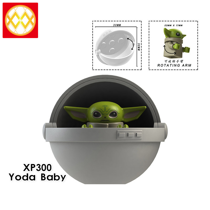 KT1039 Star Wars Baby Yoda Building Blocks Kids Toys XP300 XP301
