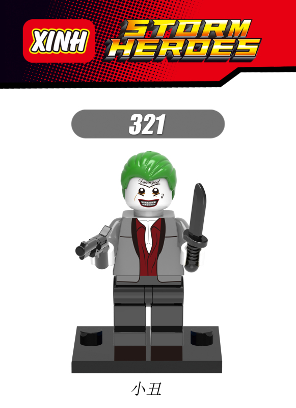 X0122 DC Movie Superhero Boomerang Crocodile Vengeance Demon Katana Joker Death Shooter Fallen Witch Building Blocks Kids Toys