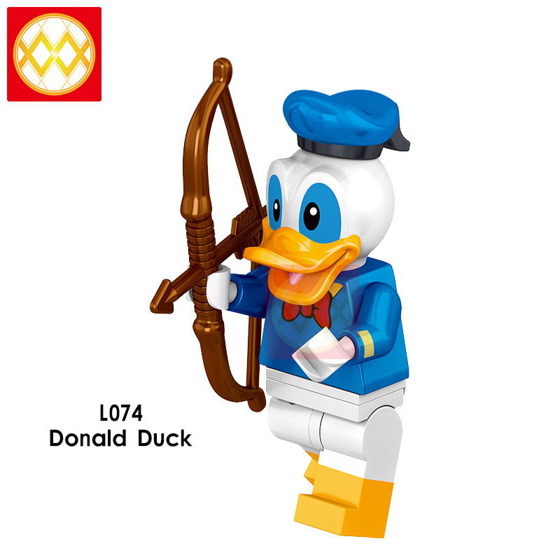 L074-081 Dunald Duck Daisy Duck Tinker Bell Minnie Mouse Mickey Mouse Minnie Mouse Building Blocks Kids Toys