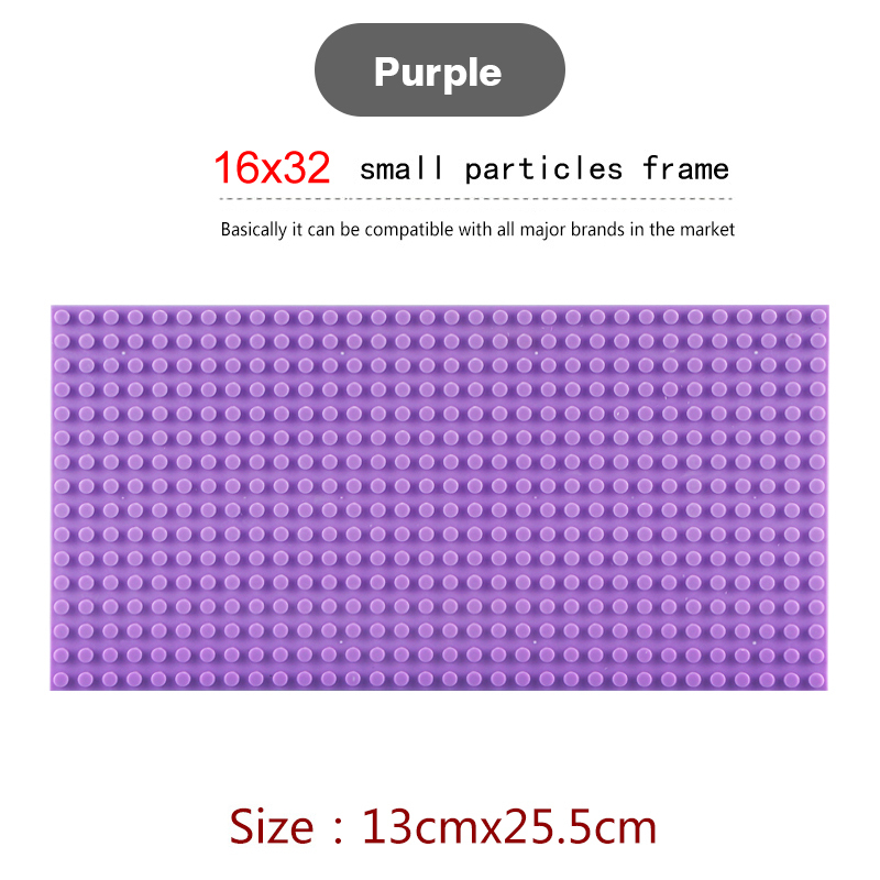 16*32 Dots Classic Base Plates for Small Bricks Toy City Construction Baseplates Board Building Blocks Base Plate Kids Toys Gift