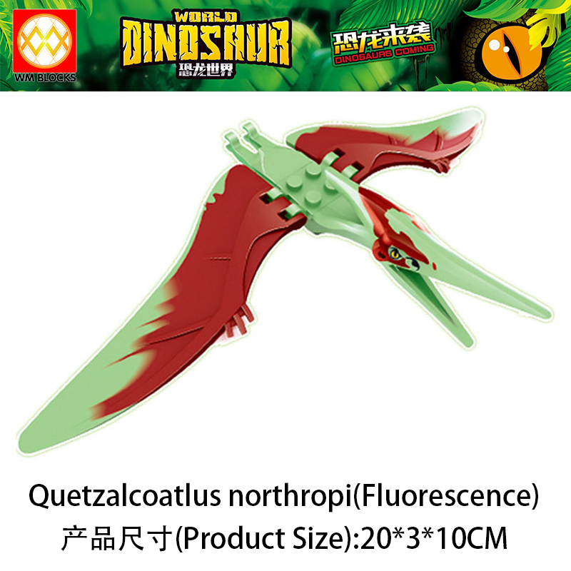 Mini Action Figure Small Dilophosaurus Velociraptor Pteranodon Stygimoloch Building Blocks Education Scale Animal Dinosaur Toys