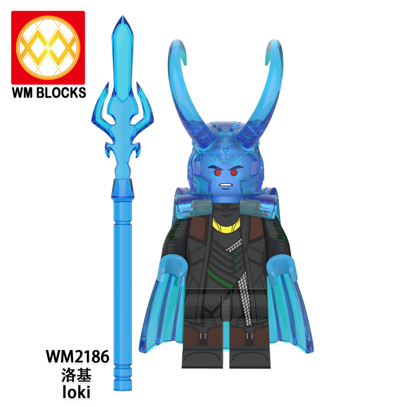 WM6118 Loki with Plastic Cape Super Heroes Action Figures Building Blocks toy for kids
