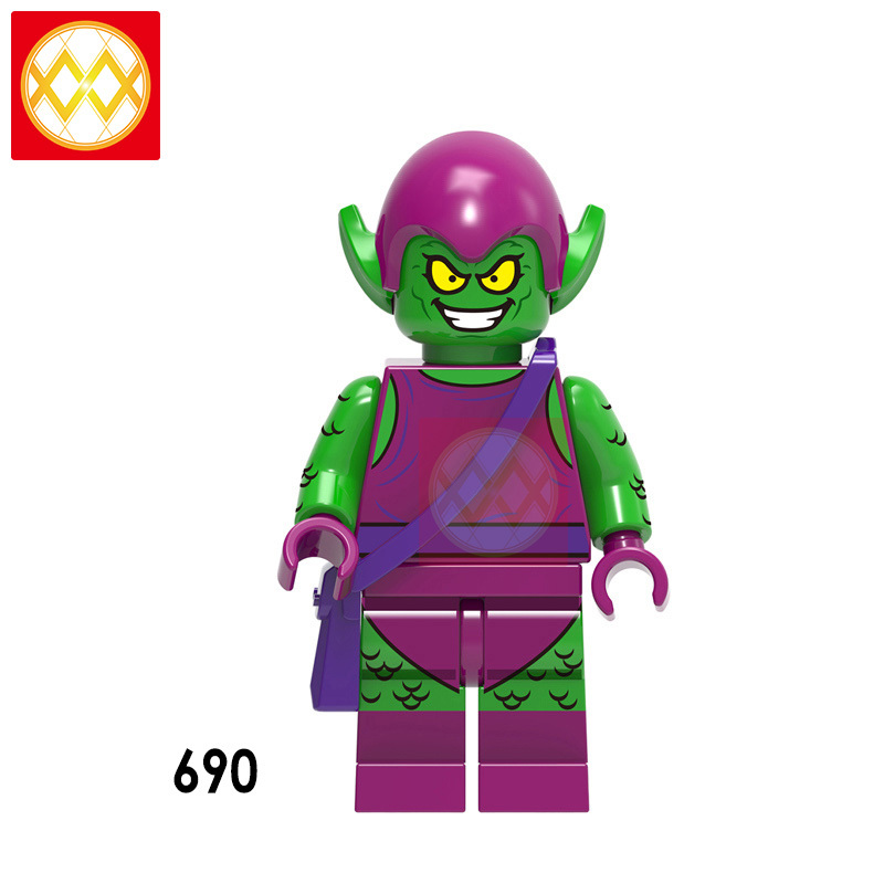X0170 DC Superhero Wonder Woman Blue Beetle Giant Girl Green Goliath Iron  Anti Venom Talia-Ogi Building Blocks Kids Toys