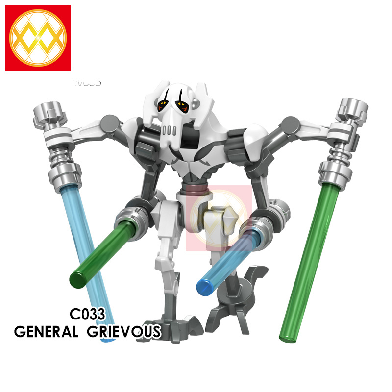 C032-039 GENERAL GRIEVOUS PONG KRELL HERA SYNDULLA ITHORIAN JEDI MASTER STORMTROOPER 501ST LEGION CLONE TROOPER FIRST ORDER SONWTROOPER Building Block