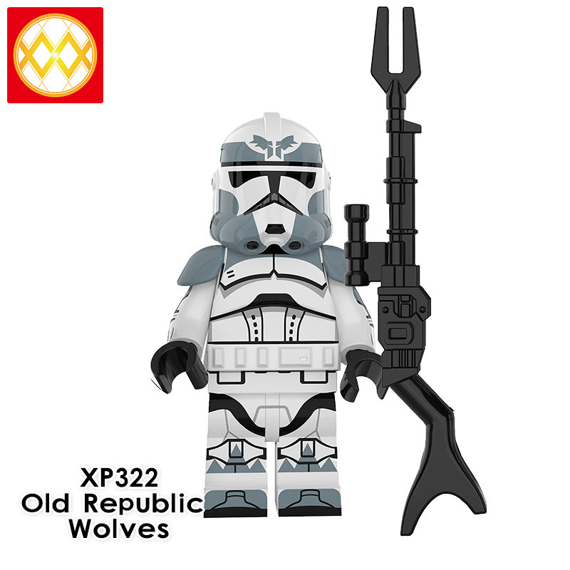KT1042 Star Wars 51st Legion Coruscant Guard Jesse Imperial Stormtrooper Old Republic Wolves Commander Gree Rex 322st Legion Building Blocks Kids Toys