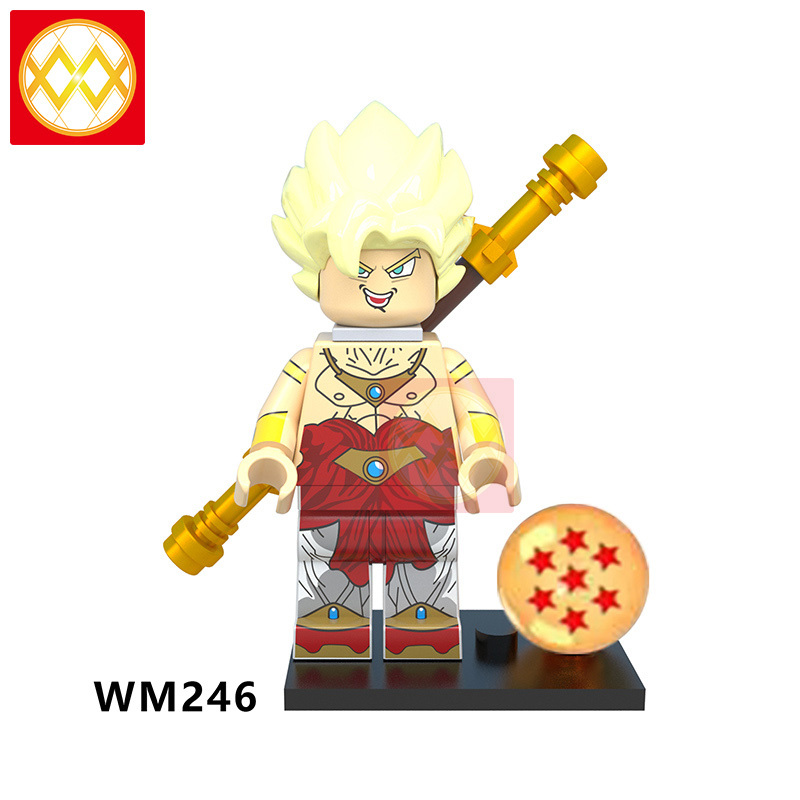 WM6032 8Style Dragon Goku Son Vegeta Gohan Raditz Ball mini Action Figure Models Building Blocks Kids Toys