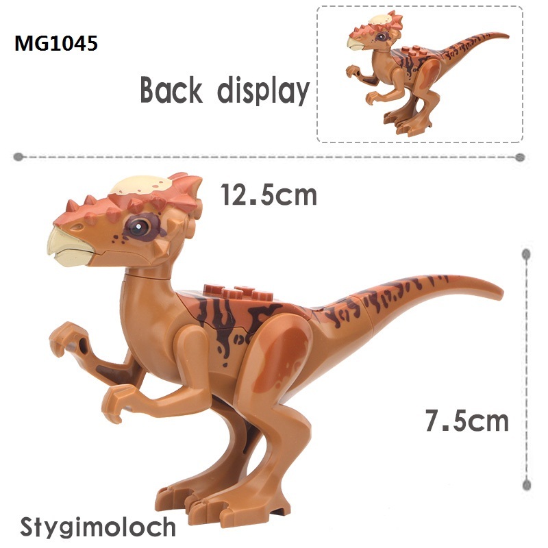 MG1042 Single Cartoon characters Jurassic world Styx dragon raptor Building block toys Children