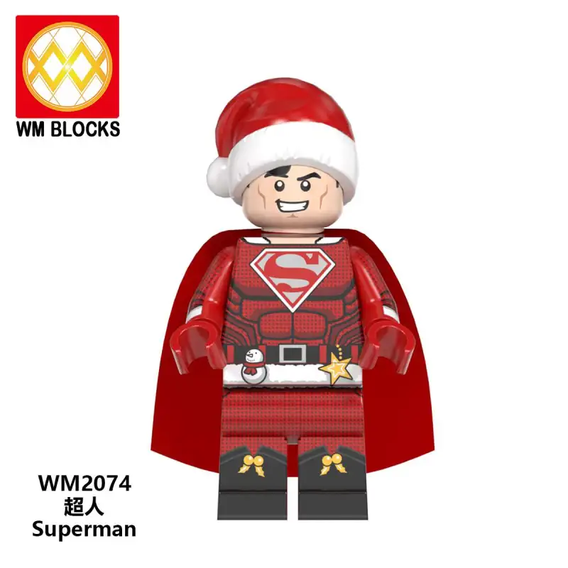 WM6104 Christmas Dead pool Harley Quinn Super man Thanos Wonder Woman Super Heroes Mini Action Figures Building Blocks Kids Toys