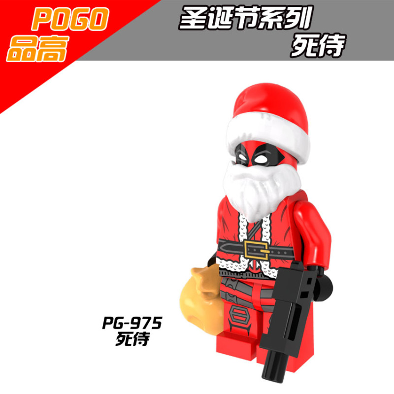 PG8022 Santa Claus Christmas Master Yoda Darth Vader C-3PO Deadpool Clown Harley Quinn Building Blocks Kids Toys