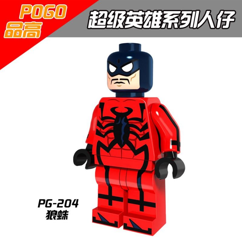 PG8057 Marvel Movie Super Hero Blacklash Spider-Woman Tarantula Paladin Deadpool Spider Man Action Figure Building Blocks Kids Toys