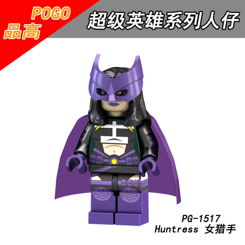 PG8123 Huntress Arkham Knight Valkyrja Spider Man Supergirl Wonder Woman WDrax the Destroyer Building Blocks Kids Toys