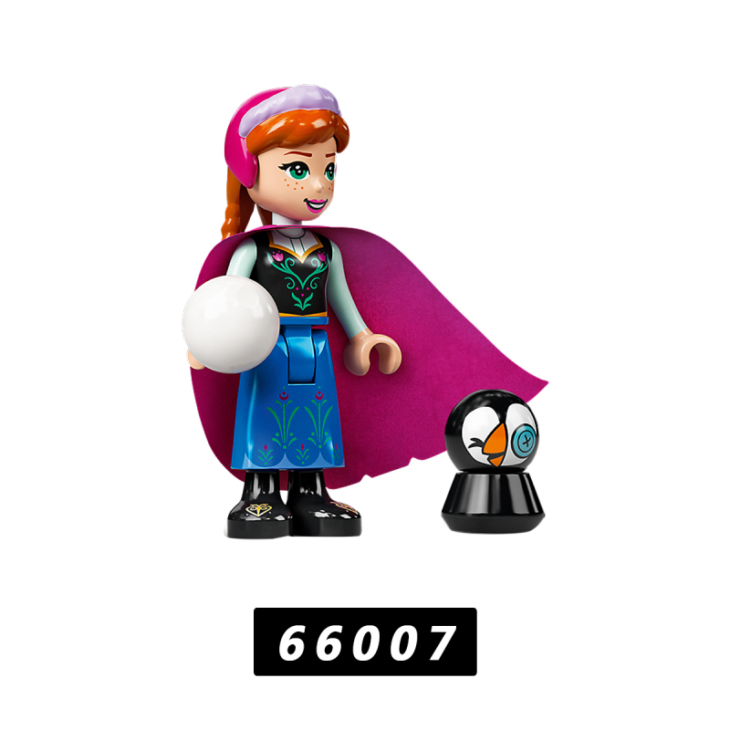 66006-66010 Building Blocks New with Snowman Elsa Anna Ariel Beast Belle Eric Girl Cartoon Figures Toys for Kids