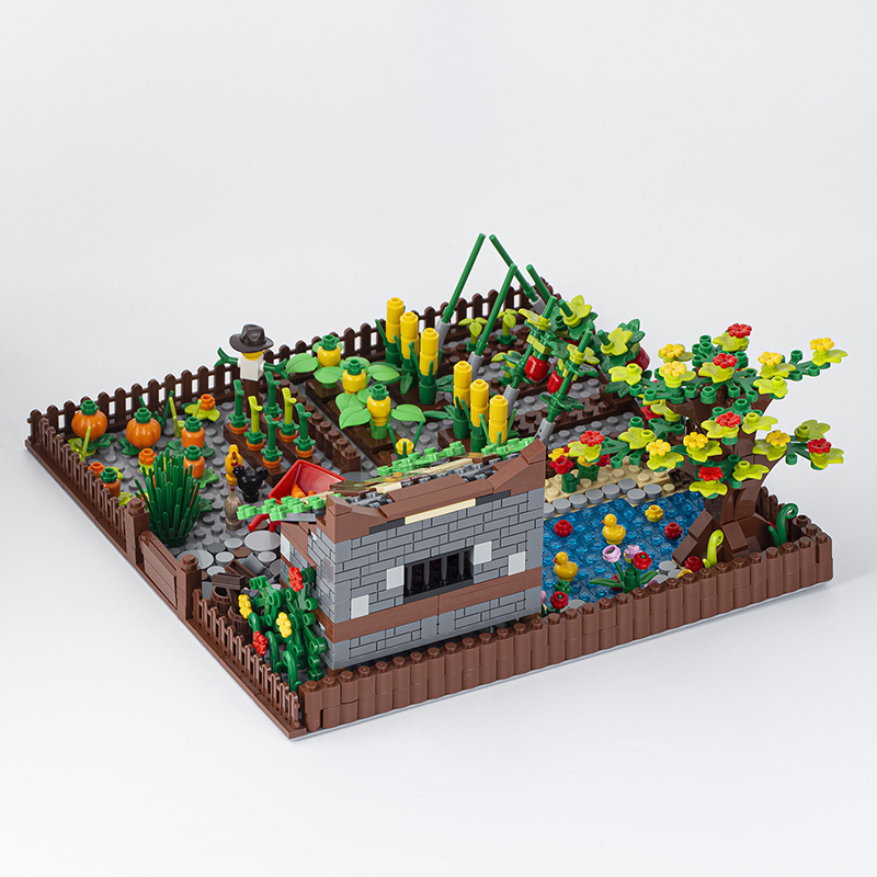 MOC3001 Farm Series Manor Combination Buildig Blocks Bricks Kids Toys for Children Gift MOC Parts