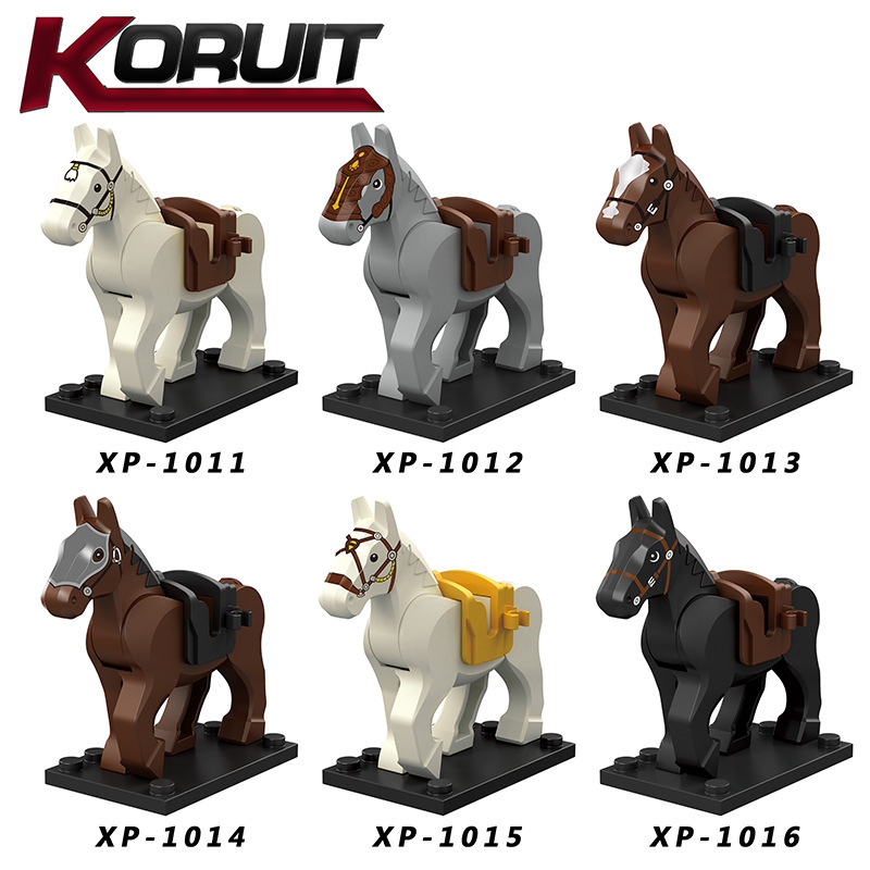 XP1011-1016 Animal Series Horse Building Blocks Kids Toys