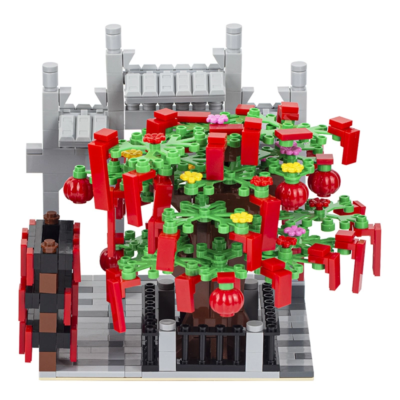 MOC3010 Farm Series Blessing Tree DIY Model Compatible Bricks Assembly Building Blocks Kids Toys