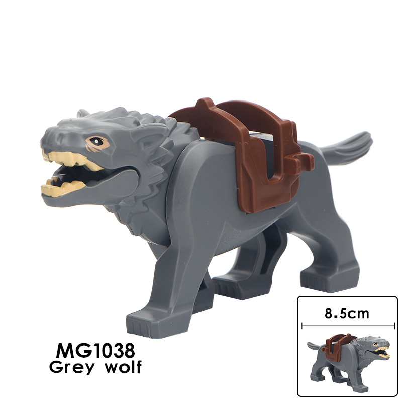 MG1037 Single Cartoon Animal Lord of the Rings Wolf Figures Building block toys