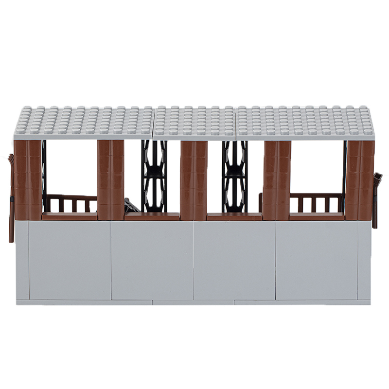 MOC0012 Farm Series Stable Horse Building Blocks Bricks Kids Toys for Children Gift MOC Parts