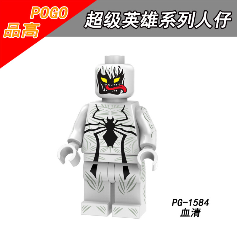 PG8146 Movie Super Hero Batman Punisher Wolverine Anti-Venom Deadpool Spider Man Action Figure Building Blocks Kids Toys