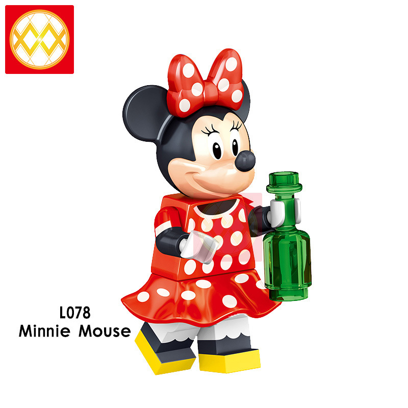 L074-081 Dunald Duck Daisy Duck Tinker Bell Minnie Mouse Mickey Mouse Minnie Mouse Building Blocks Kids Toys