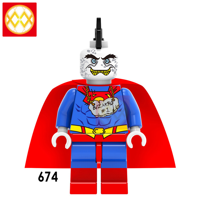 X0167 DC Superhero Superman Steelbone Flash Aquaman Wonder Woman Mister Fantastic Batman Superman Building Blocks Kids Toys