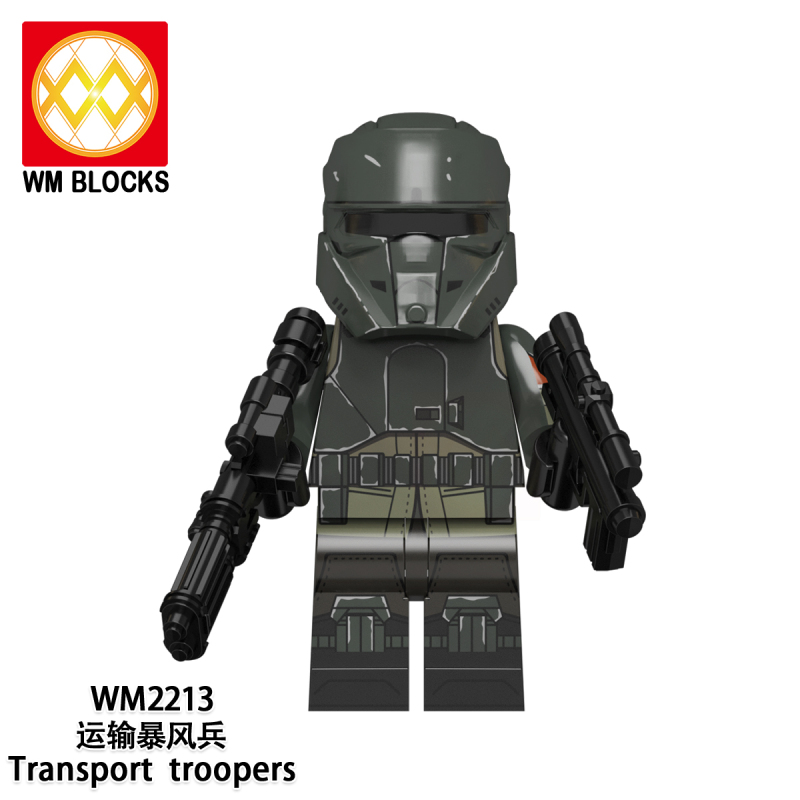 WM6122 Star Character Peli Motto Fennec Shand Transport Troopers Boba Fett Greef Karga Jango Fett Shoretroopers Cobb Vanth Wars Figure Kids Toys