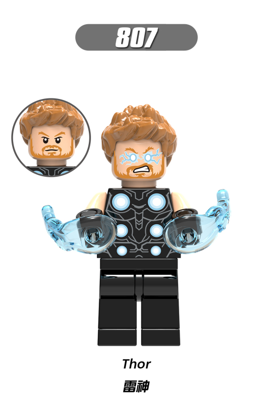 X0185 Thor Loki Topaz Heimdall Hela Surtur Valkyrie Executioner Super Hero Series Building Blocks Kids Toys