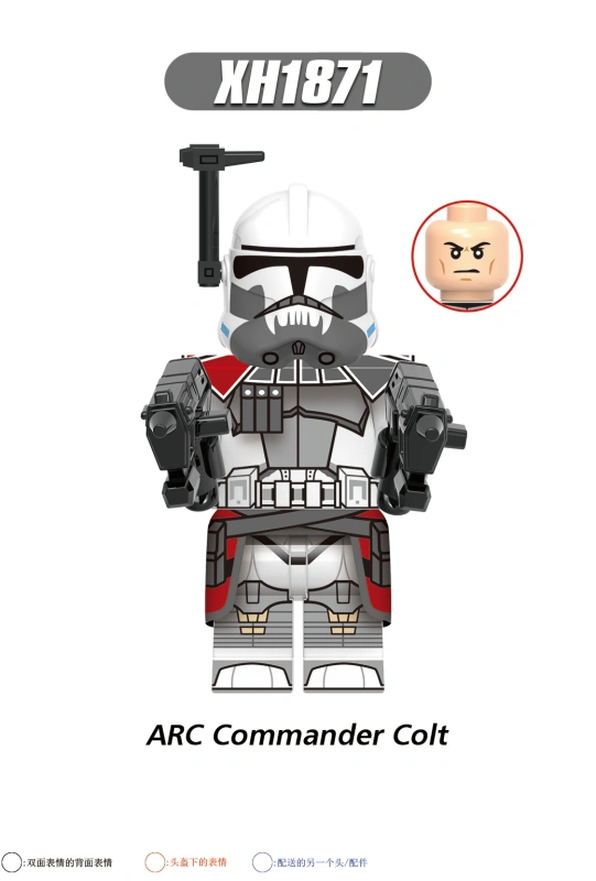 X0333 Star Wars ARC Commander Colt Blitz Havoc Hammer 327th ARC Trooper Commander Wolffe 13th Bataalion Action Figure Building Blocks Kids Toys