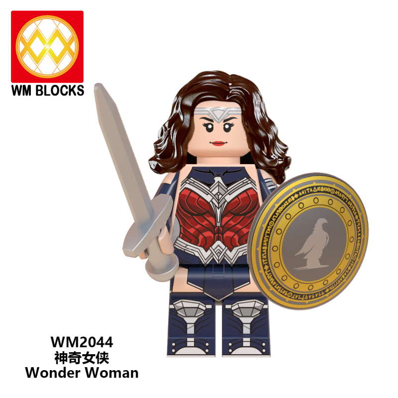 WM6100 Hot New Wonder Woman With Wings Diana Steve Trevor Cheetah Maxwell Lord Action Building Blocks Kids Toys WM2041 WM2043