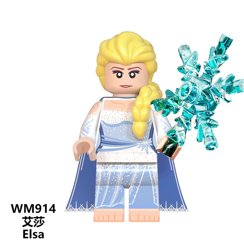 WM6084 Frozen 2 Anna Elsa Queen Building Blocks Bricks Action Figures Gifts For Children Toys