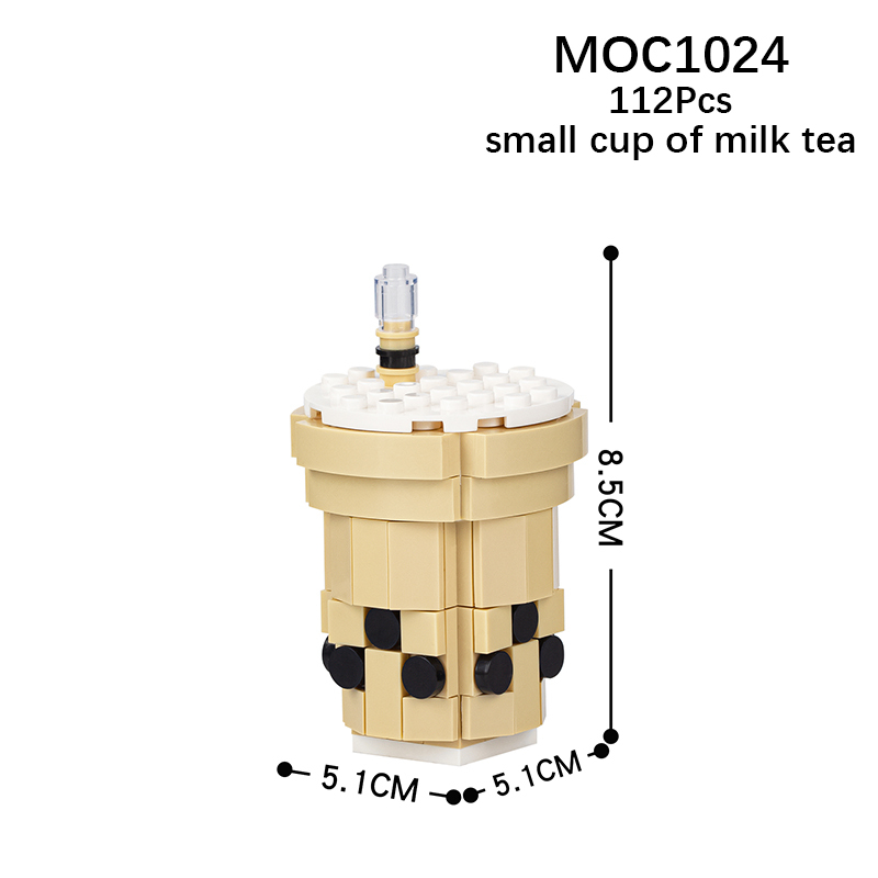 MOC1024 Creativity Series Bubble Tea CupBuilding Blocks Bricks Kids Toys for Children Gift MOC Parts