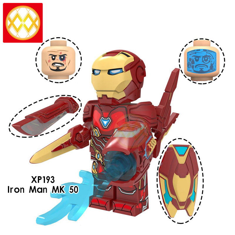 KT1026 Hulk Iron Man War Machine Iron Man MK 85 Hawkeye Iron Man MK 50 Pepper Super Hero Series Building Blocks Kids Toys