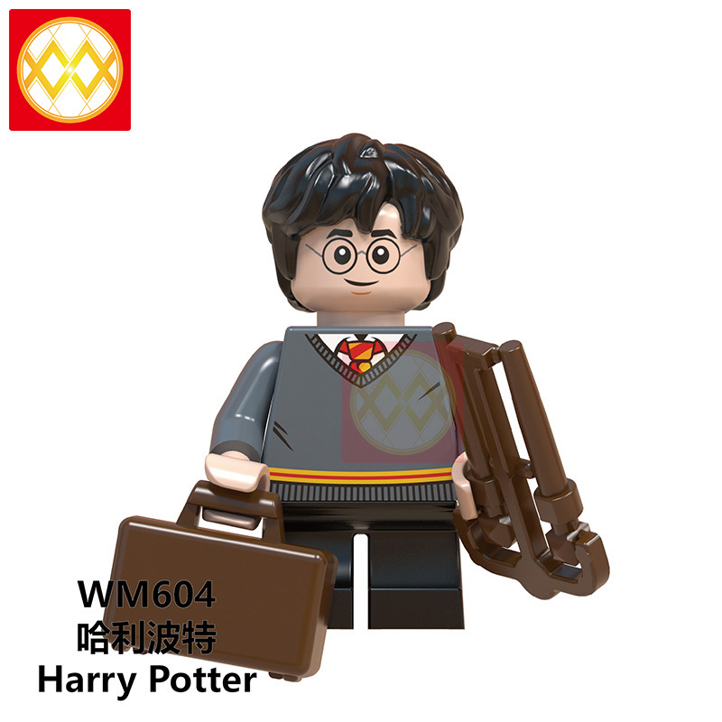 WM6047 Harry Series Potteres Movie Dumbledore Hermione Ron Hogwarts Quirrell Filch Action Building Blocks Children Gift Toys