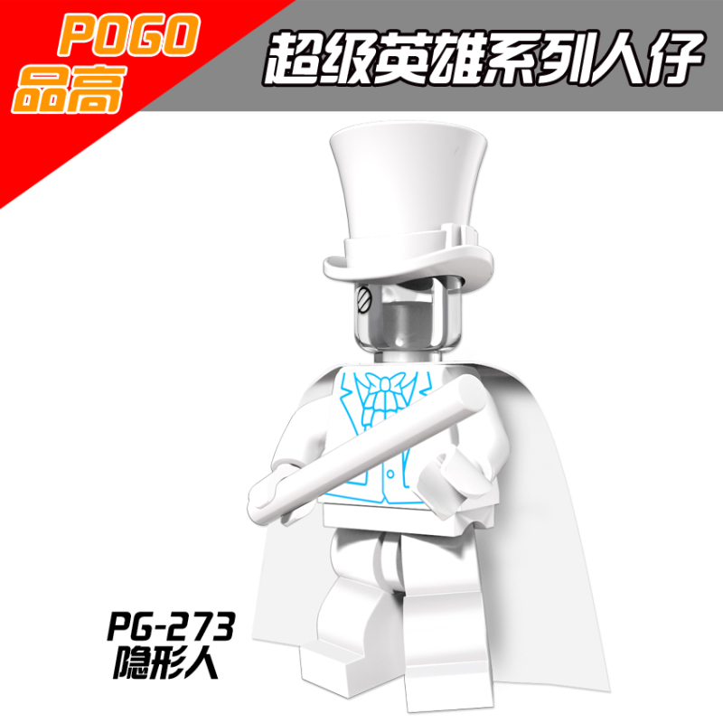 PG8070 Movie Arkham White Lantern Flash Gordon Dr.Hugo Edward Harvey Bullock invisible Man Action Figure Building Blocks Kids Toys